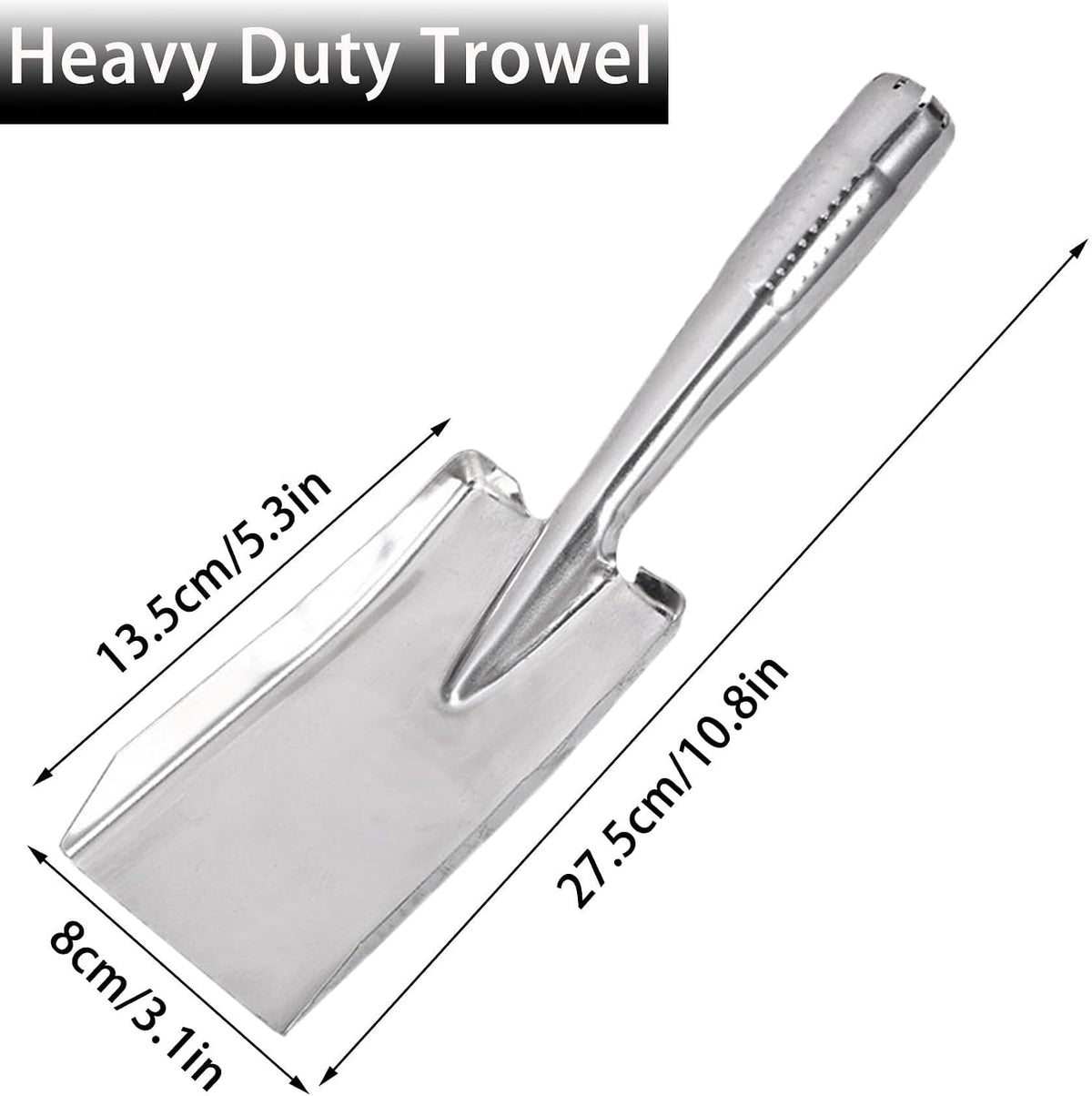 Trowel Heavy Duty Gardening Hand Trowel Garden Trowel with Rubberized Handle for Soil Planting Digging Transplanting