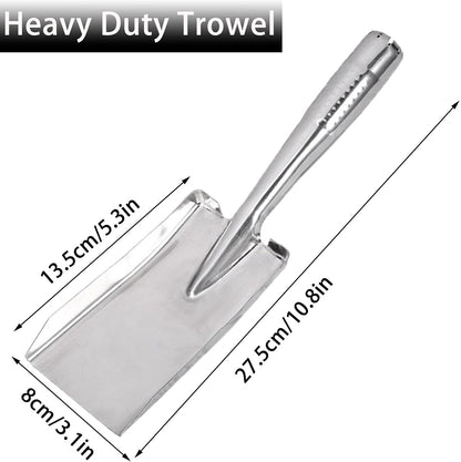 Trowel Heavy Duty Gardening Hand Trowel Garden Trowel with Rubberized Handle for Soil Planting Digging Transplanting