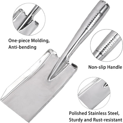 Trowel Heavy Duty Gardening Hand Trowel Garden Trowel with Rubberized Handle for Soil Planting Digging Transplanting
