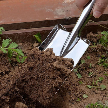 Trowel Heavy Duty Gardening Hand Trowel Garden Trowel with Rubberized Handle for Soil Planting Digging Transplanting