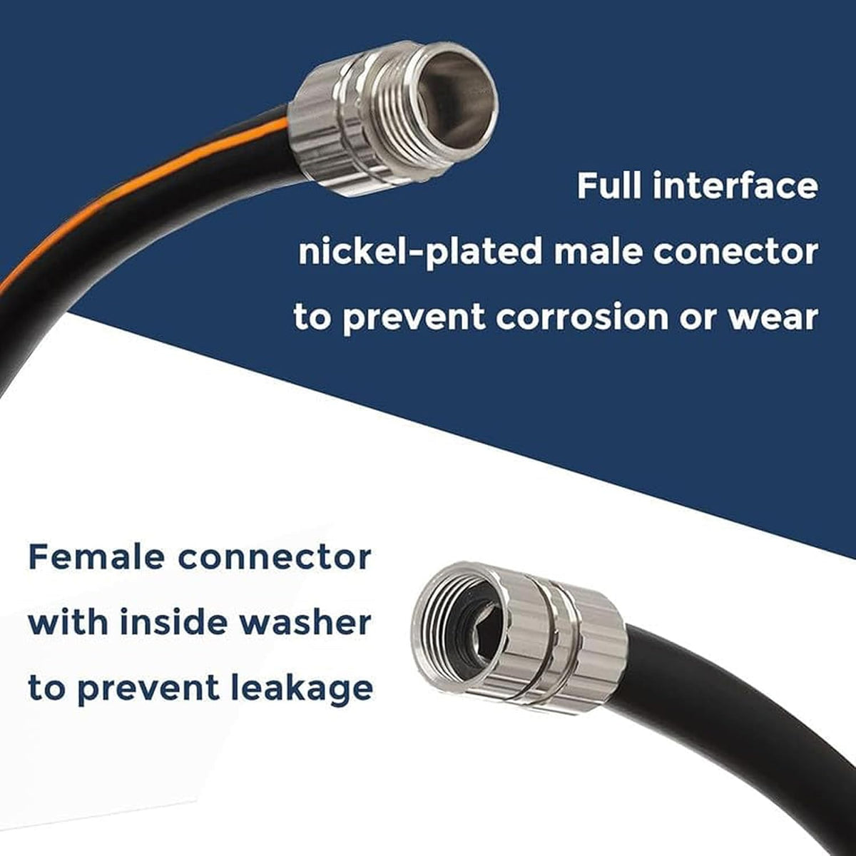 Garden Hose 5/8", 5ft Female to Female Leader Hose