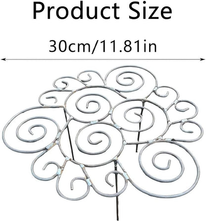 Peony Cages and Supports 2 Pack, Decorative Grow Through Plant Support Hoops, Heavy Duty Metal Peony Plant Support Rings for Garden Outdoor Plants & Dahlia (2PC, s)