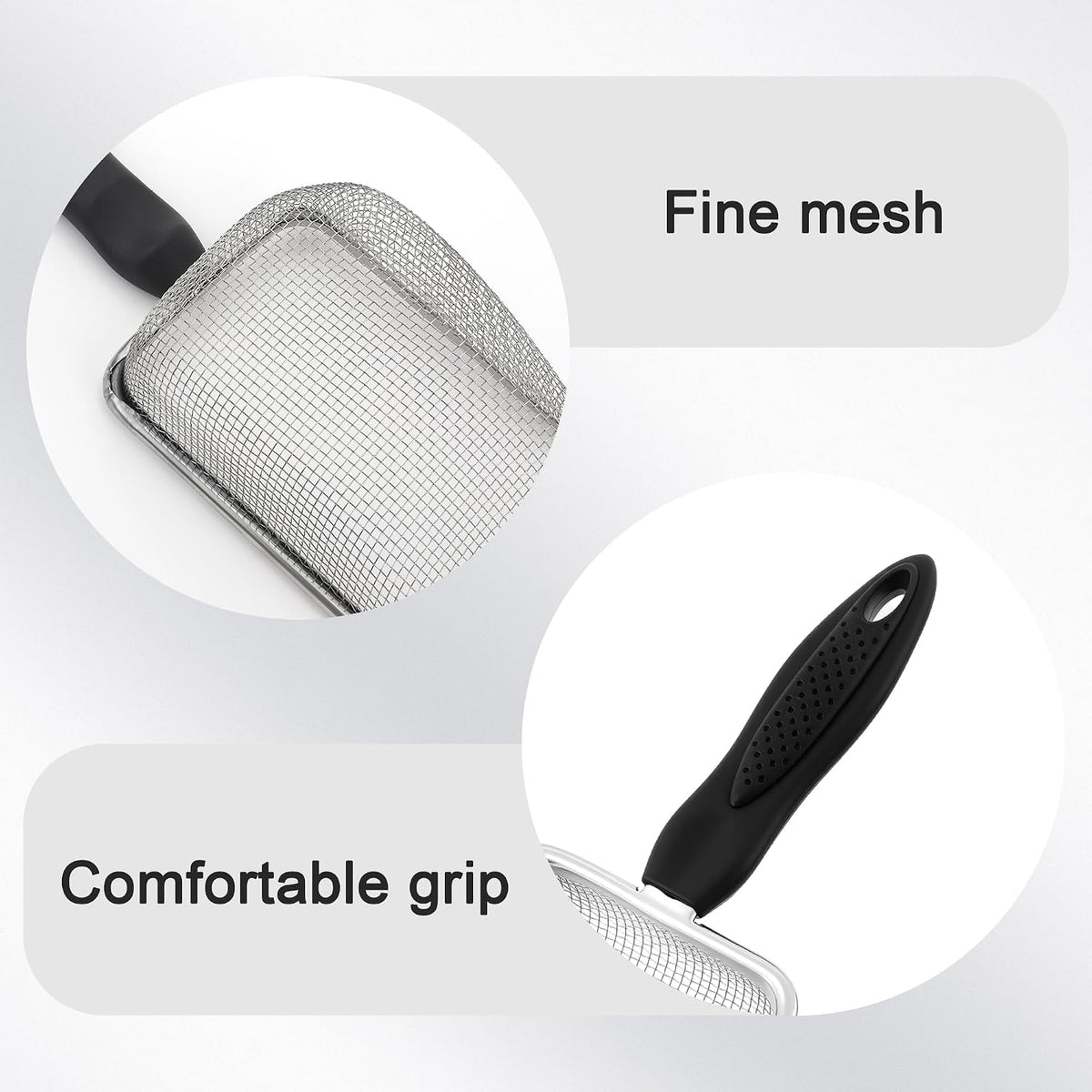 Stainless Steel Fine Mesh Litter Shovel, Reptile Cleaner Scooper