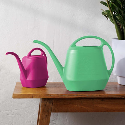 Aqua Rite 56 Fl Oz (.44 Gallon) Fuchsia Resin Watering Can for Indoor or Outdoor Use, Made in USA