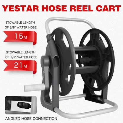 Water Hose Reel,Holds 50-60 Ft of 5/8" Hose