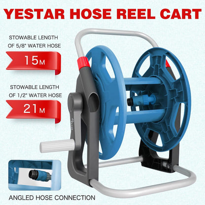 Water Hose Reel,Holds 50-60 Ft of 5/8" Hose
