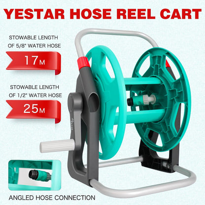 Water Hose Reel,Holds 50-60 Ft of 5/8" Hose