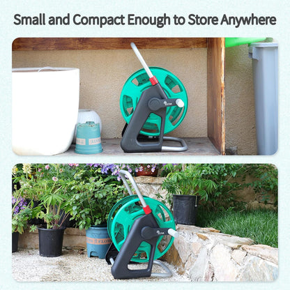 Water Hose Reel,Holds 50-60 Ft of 5/8" Hose