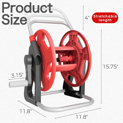 Water Hose Reel,Holds 50-60 Ft of 5/8" Hose