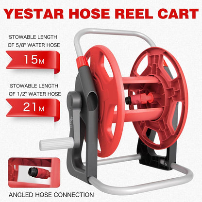 Water Hose Reel,Holds 50-60 Ft of 5/8" Hose