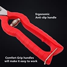 2pack Extra Long Edge Stainless Steel Pruning Shears Fruit Trees Bonsai Sharp Garden Scissors Tool