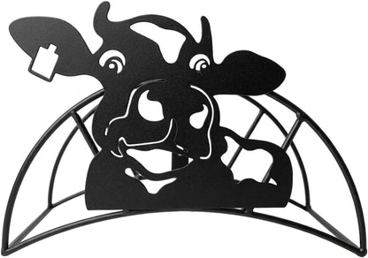 Cow Hose Hanger Metal Wall Mount Heavy Duty 125'5/8" Garden Hose Holder