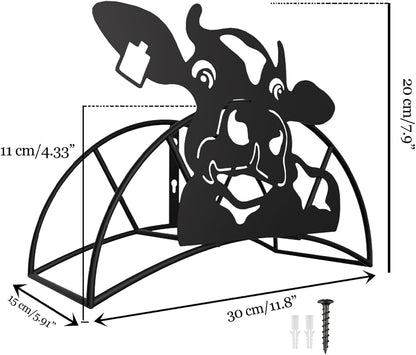Cow Hose Hanger Metal Wall Mount Heavy Duty 125'5/8" Garden Hose Holder