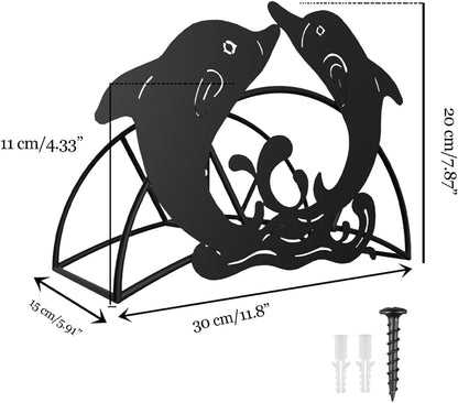 Cow Hose Hanger Metal Wall Mount Heavy Duty 125'5/8" Garden Hose Holder