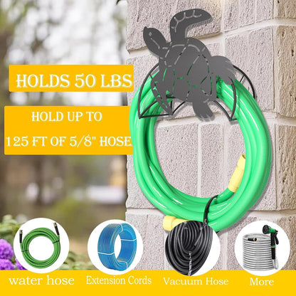 Cow Hose Hanger Metal Wall Mount Heavy Duty 125'5/8" Garden Hose Holder