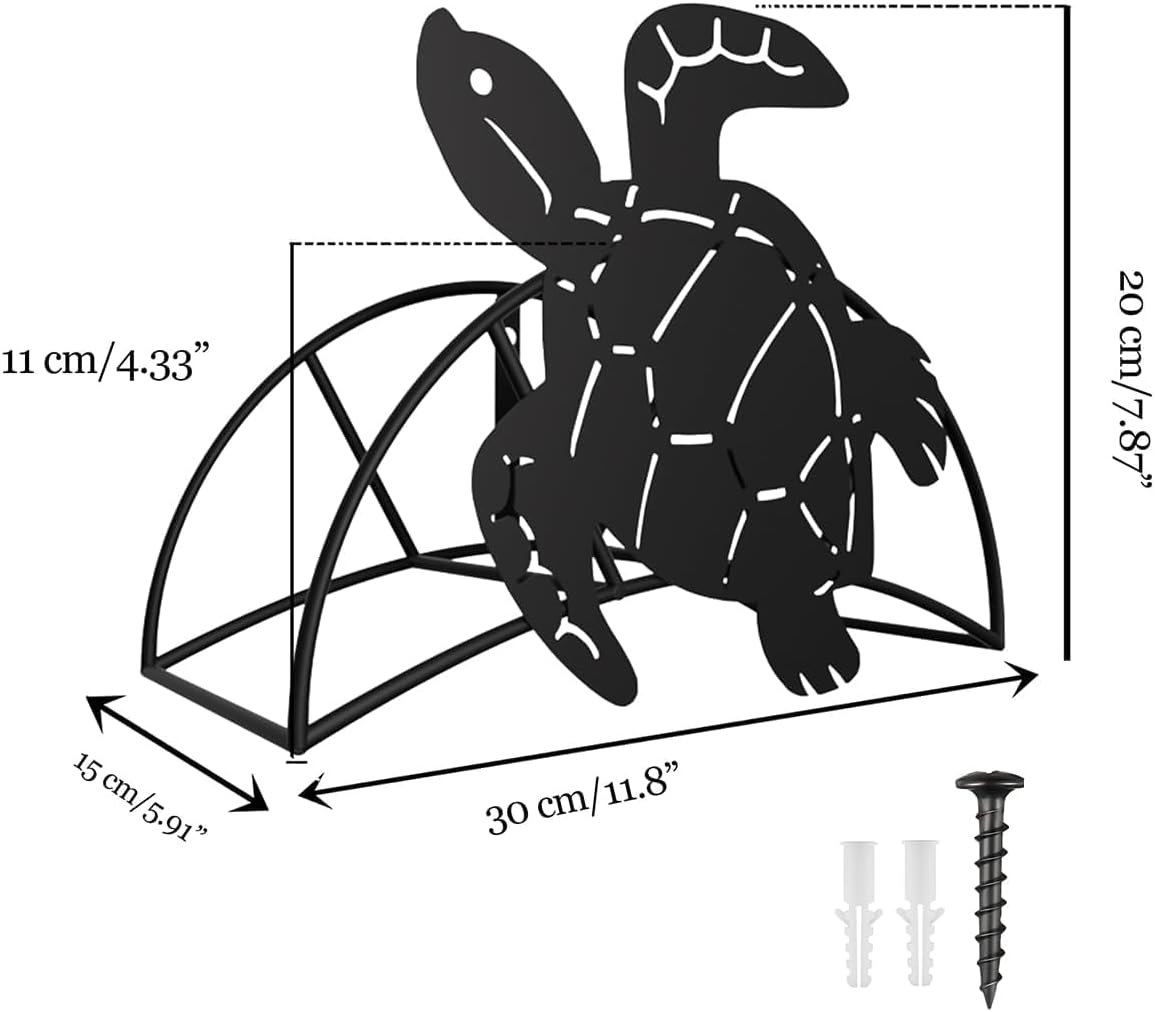 Cow Hose Hanger Metal Wall Mount Heavy Duty 125'5/8" Garden Hose Holder