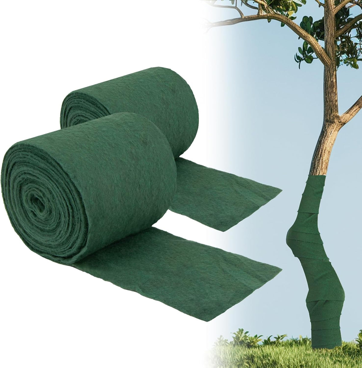 MAQIHAN Plant Covers Freeze Protection, 52.5 FT Breathable Tree Wrap