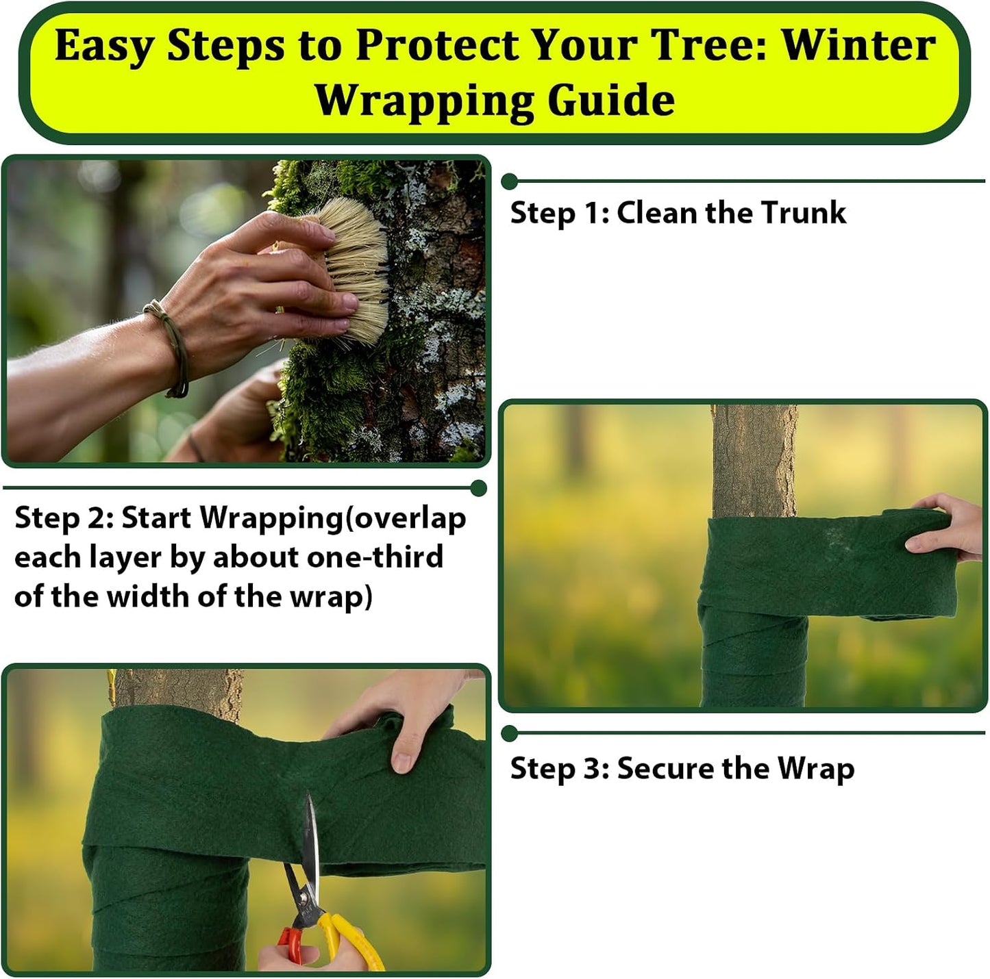 MAQIHAN Plant Covers Freeze Protection, 52.5 FT Breathable Tree Wrap