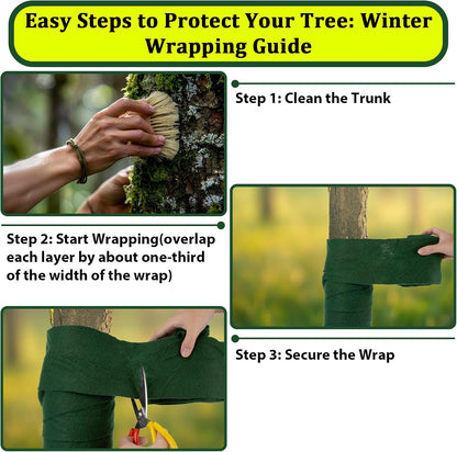 MAQIHAN Plant Covers Freeze Protection, 52.5 FT Breathable Tree Wrap