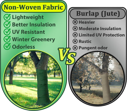 MAQIHAN Plant Covers Freeze Protection, 52.5 FT Breathable Tree Wrap
