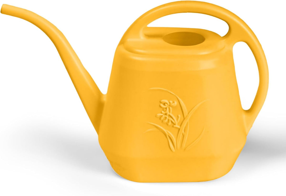 Plant Watering Can - for Indoor and Outdoor Home Garden Plants - with Long Spout - Coffee Color - 1/2 Gallon