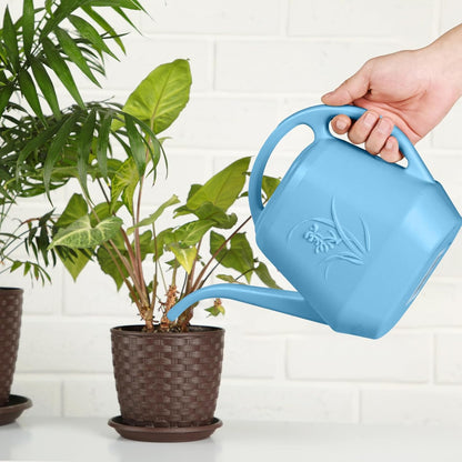 Plant Watering Can - for Indoor and Outdoor Home Garden Plants - with Long Spout - Coffee Color - 1/2 Gallon