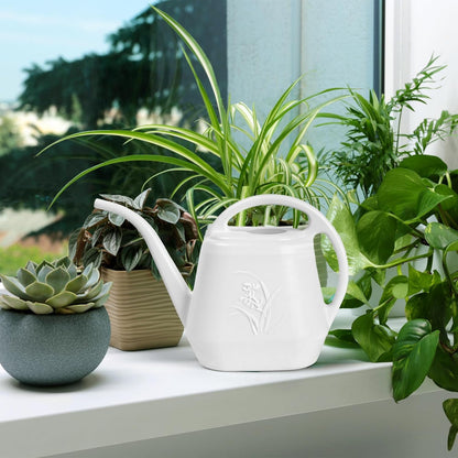 Plant Watering Can - for Indoor and Outdoor Home Garden Plants - with Long Spout - Coffee Color - 1/2 Gallon