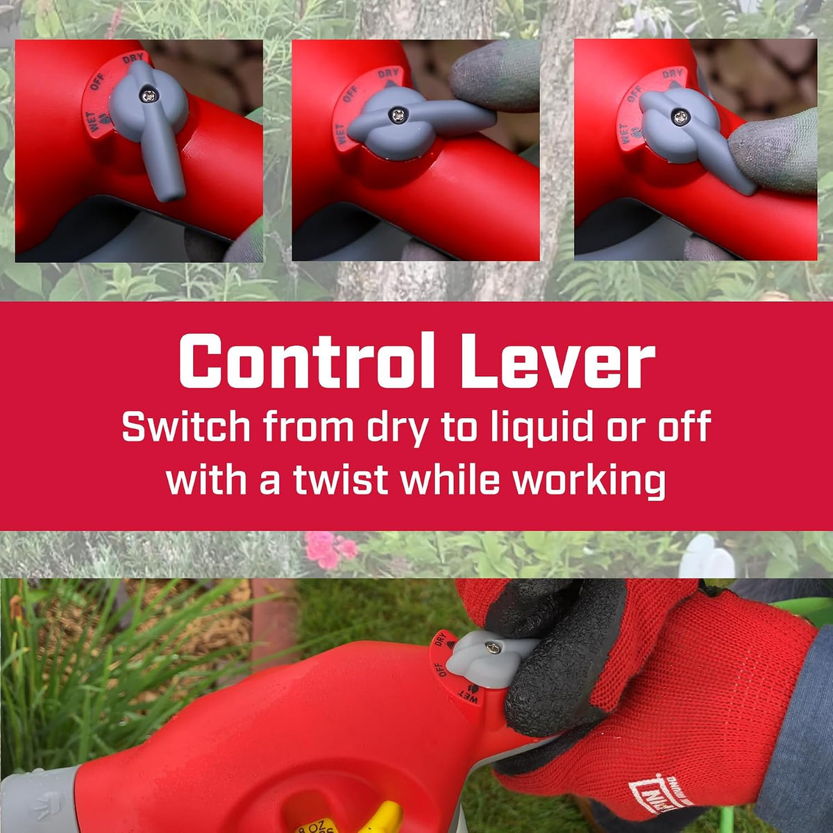 International G6015 Wet/Dry Hose-End Sprayer, Translucent