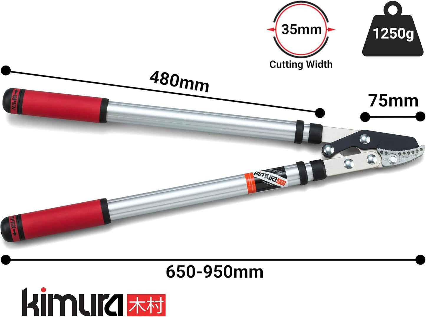 ® Pro Heavy Duty Garden Loppers - 25-37", Premium Anvil Lopper with Advanced Ratchet Mechanism, Lightweight Telescopic Handles, Japanese SK5 Steel Blades, Extendable Garden Loppers