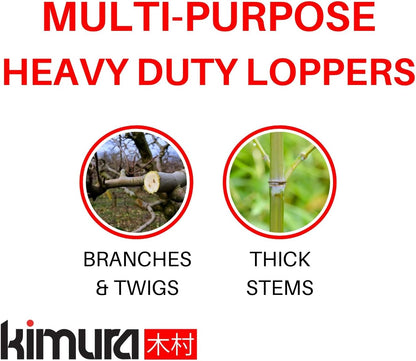 ® Pro Heavy Duty Garden Loppers - 25-37", Premium Anvil Lopper with Advanced Ratchet Mechanism, Lightweight Telescopic Handles, Japanese SK5 Steel Blades, Extendable Garden Loppers