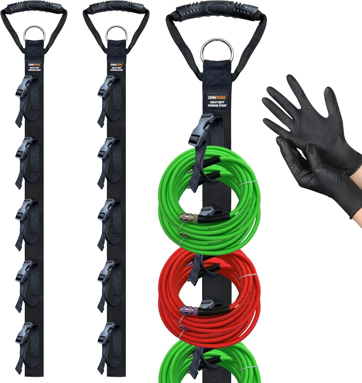 Extension Cord Organizer Adjustable 2 PCS with 5 Slots