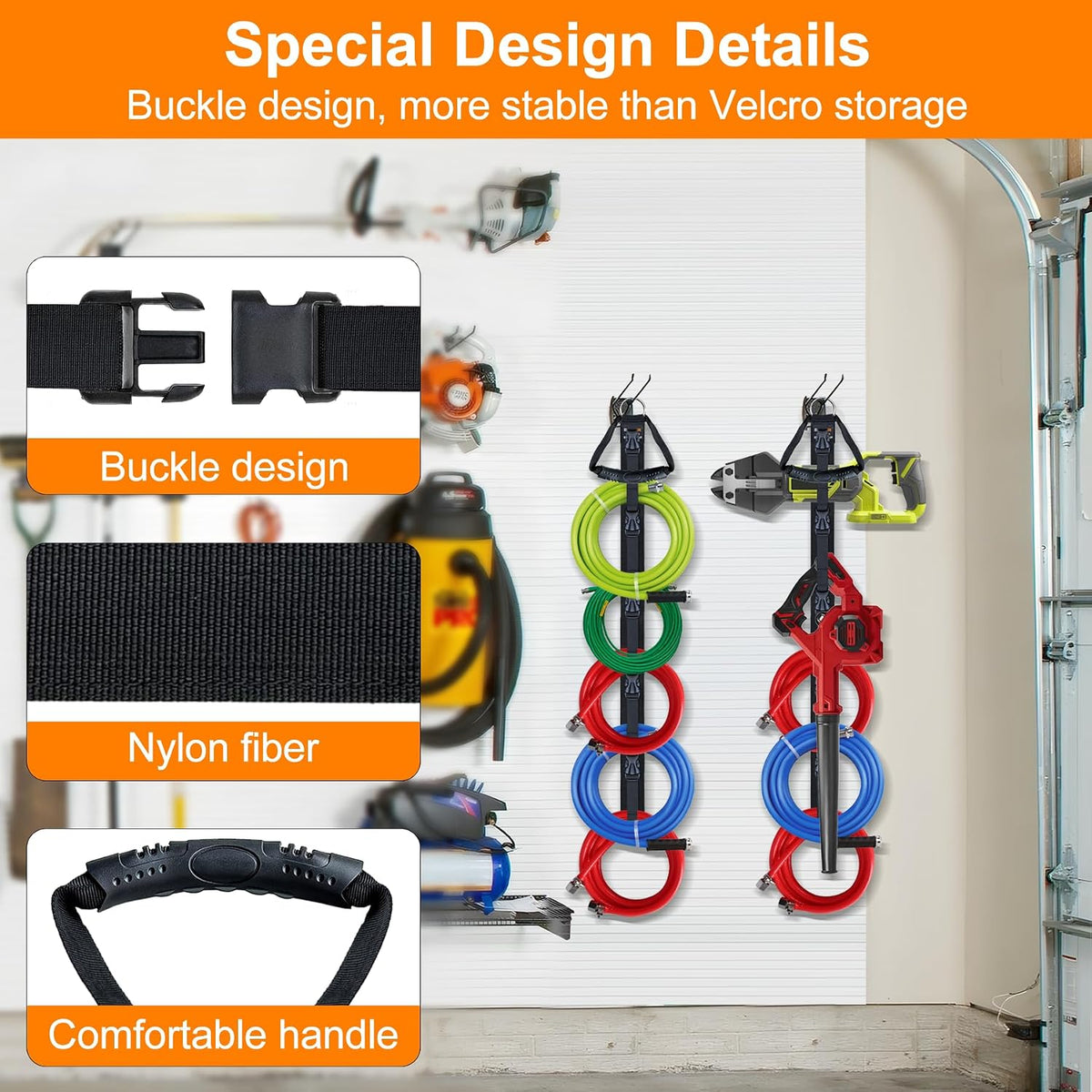 Extension Cord Organizer Adjustable 2 PCS with 5 Slots