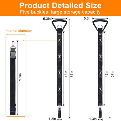 Extension Cord Organizer Adjustable 2 PCS with 5 Slots