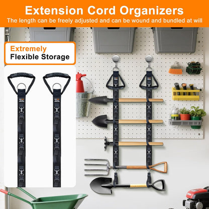 Extension Cord Organizer Adjustable 2 PCS with 5 Slots