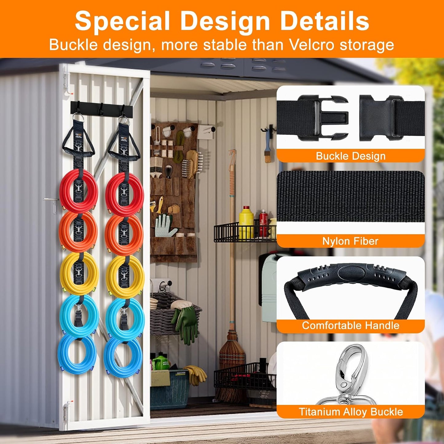Extension Cord Organizer Adjustable 2 PCS with 5 Slots