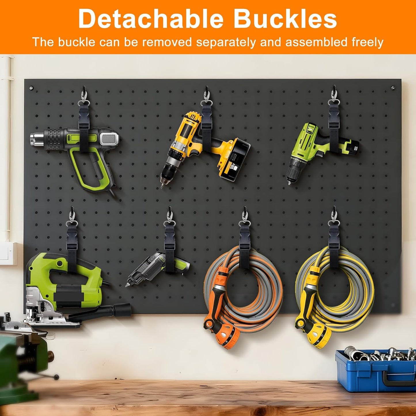 Extension Cord Organizer Adjustable 2 PCS with 5 Slots