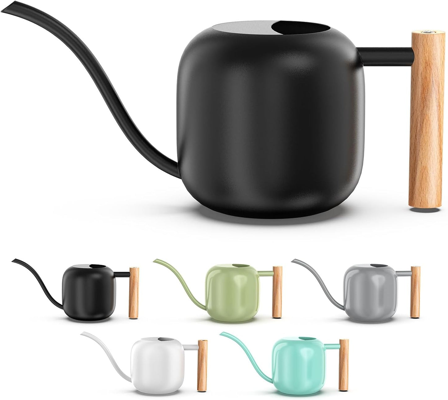 1.2L/41oz Metal Metal Watering Can with Long Spout, Sage Green