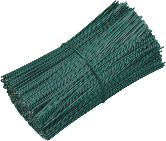 200 PCS Twist Ties for Plants, 7.8 Inch Garden Twist Ties Reusable Green Cable Tie with Rugged Metal Innercores for Bread Cake Pop Candy Bags Cable Organization Christmas Tree Gardening Decor