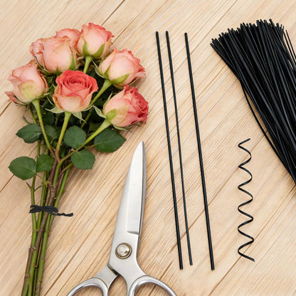 200 PCS Twist Ties for Plants, 7.8 Inch Garden Twist Ties Reusable Green Cable Tie with Rugged Metal Innercores for Bread Cake Pop Candy Bags Cable Organization Christmas Tree Gardening Decor