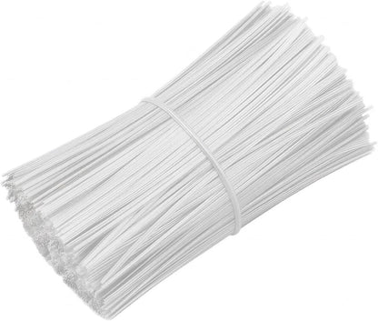 200 PCS Twist Ties for Plants, 7.8 Inch Garden Twist Ties Reusable Green Cable Tie with Rugged Metal Innercores for Bread Cake Pop Candy Bags Cable Organization Christmas Tree Gardening Decor