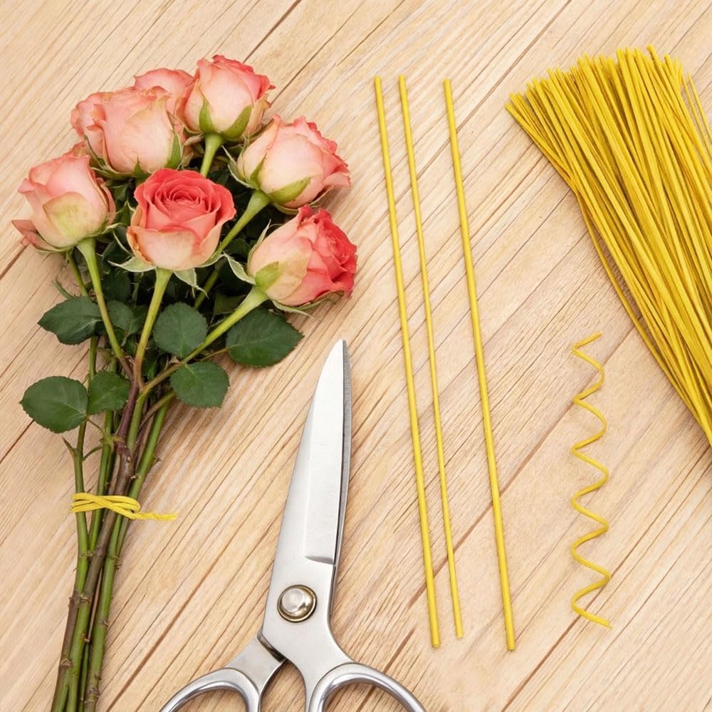 200 PCS Twist Ties for Plants, 7.8 Inch Garden Twist Ties Reusable Green Cable Tie with Rugged Metal Innercores for Bread Cake Pop Candy Bags Cable Organization Christmas Tree Gardening Decor