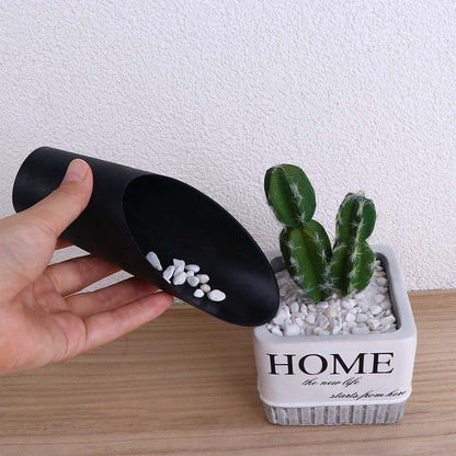 6PCS Garden Tool Gadget Bonsai Soil Scoops, 6.3in Long Plastic Garden Shovels, Colorful Small Soil Scoops, Plastic Spade Shovel Cup Succulent DIY Plant Helper