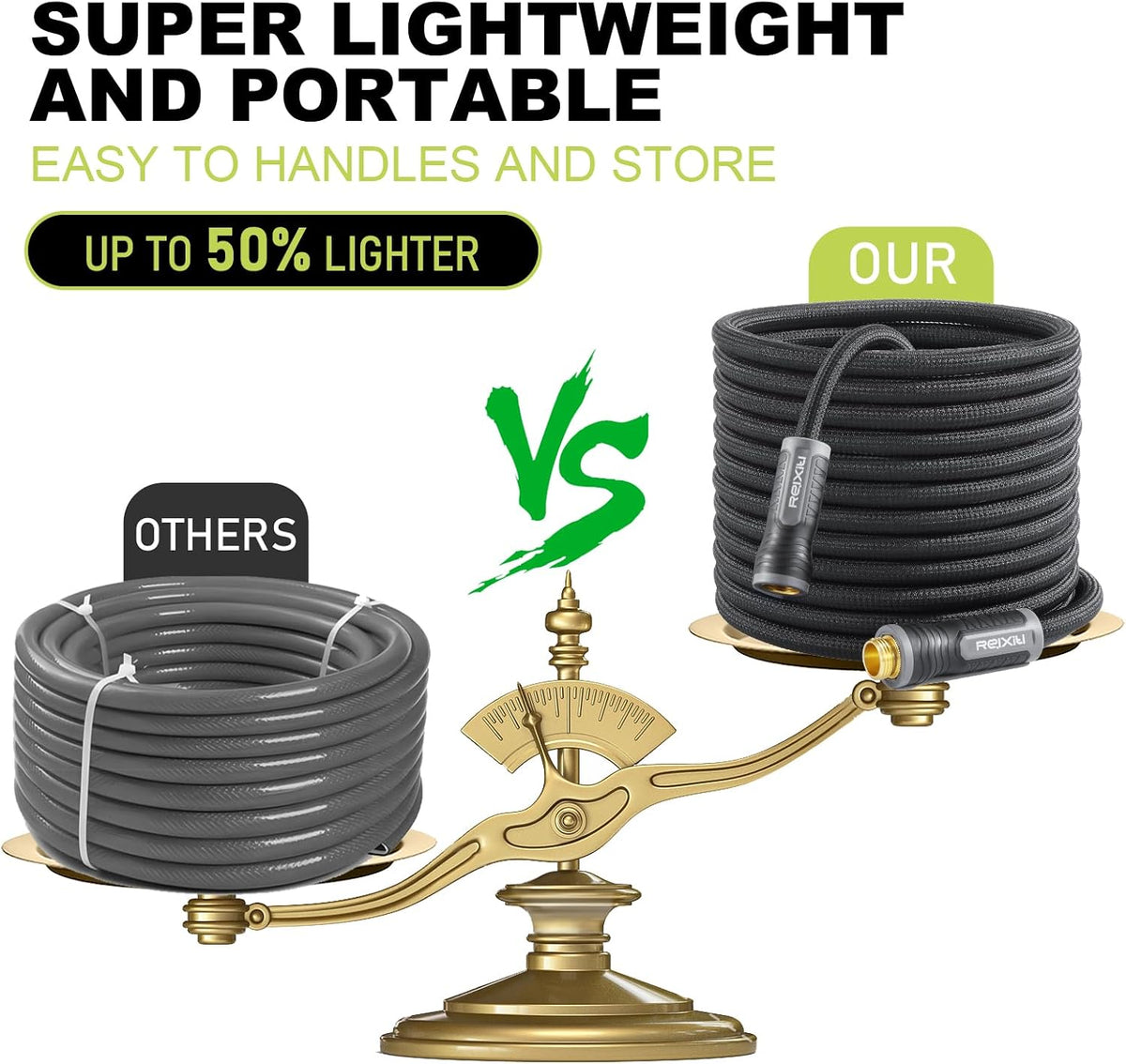 Garden Hose, Ultra Lightweight Water Hose 50FT