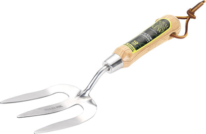 3056KEW Kew Gardens Neverbend Stainless 3 Piece Hand Tool Gift Set – Planting Trowel, Transplant Trowel & Weed Fork – Mirror-Polished Stainless Steel Heads