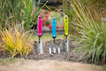3056KEW Kew Gardens Neverbend Stainless 3 Piece Hand Tool Gift Set – Planting Trowel, Transplant Trowel & Weed Fork – Mirror-Polished Stainless Steel Heads
