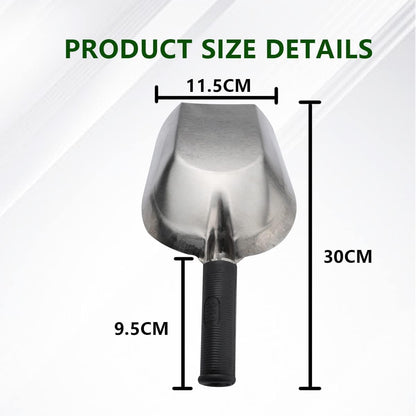Garden Hand Shovel Stainless Steel 11.8" x 4.5" Scoop