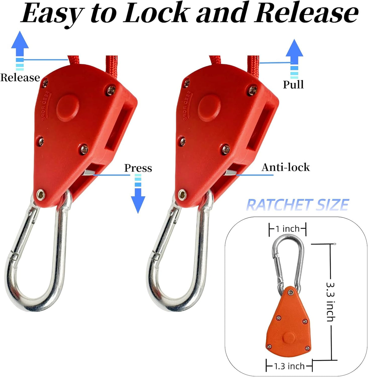 15ft Rope Ratchet Tie Downs Paracord Strap Camping Tensioner 1/8 in