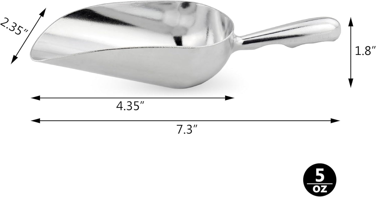 New Star 34585 Cast Aluminum Utility Scoop, 58-Ounce