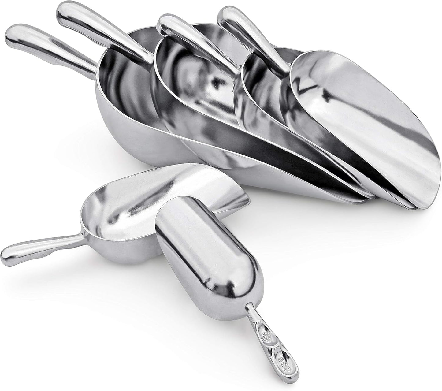 New Star 34585 Cast Aluminum Utility Scoop, 58-Ounce