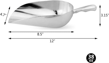 New Star 34585 Cast Aluminum Utility Scoop, 58-Ounce